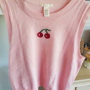 Full Tilt Pink Cherry Top XL